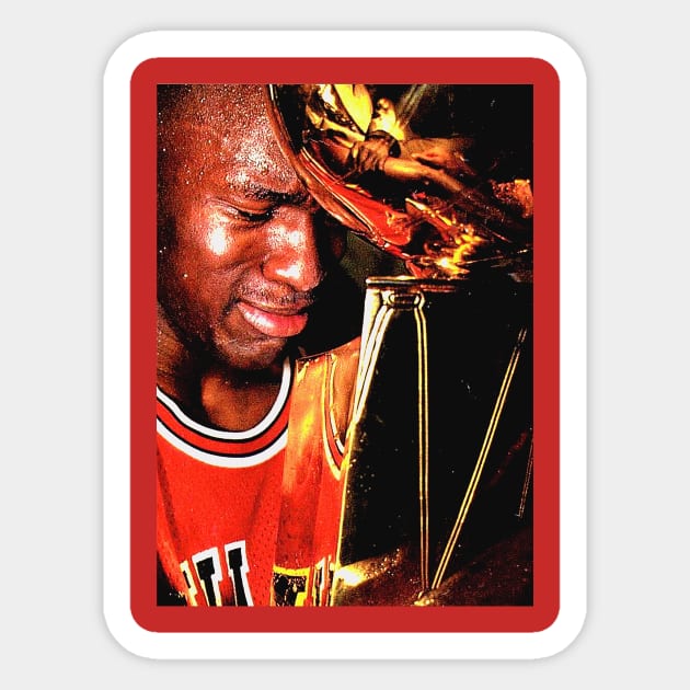 Jordan - Championship Tears Sticker by M.I.M.P.